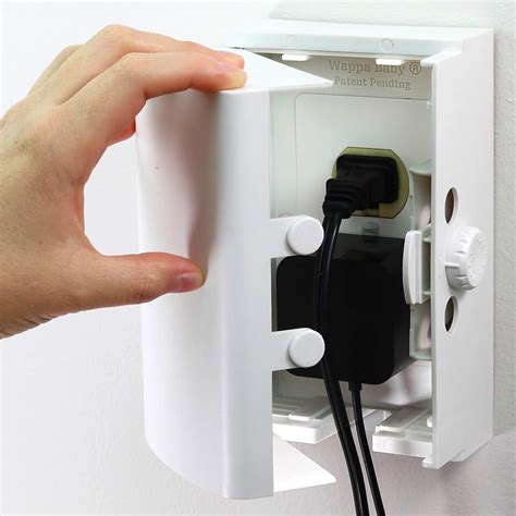 electrical plug lock box|secure electrical plug to outlet.